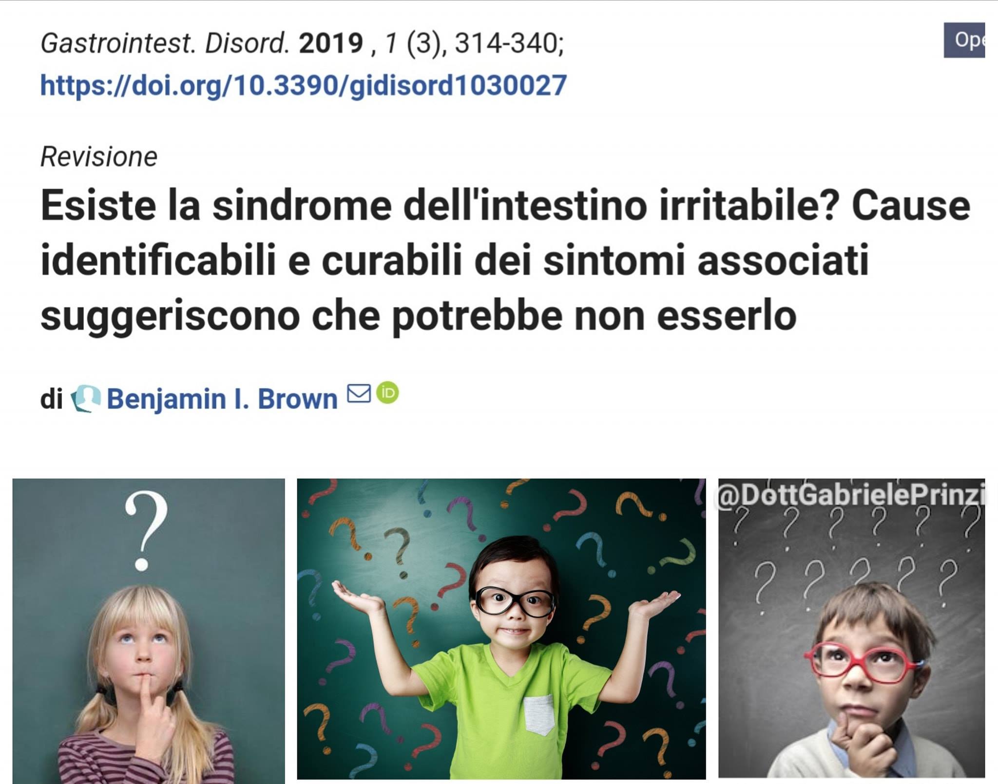 Colon, Cervello, Disbiosi... ma la Sindrome dell'Intestino Irritabile esiste?