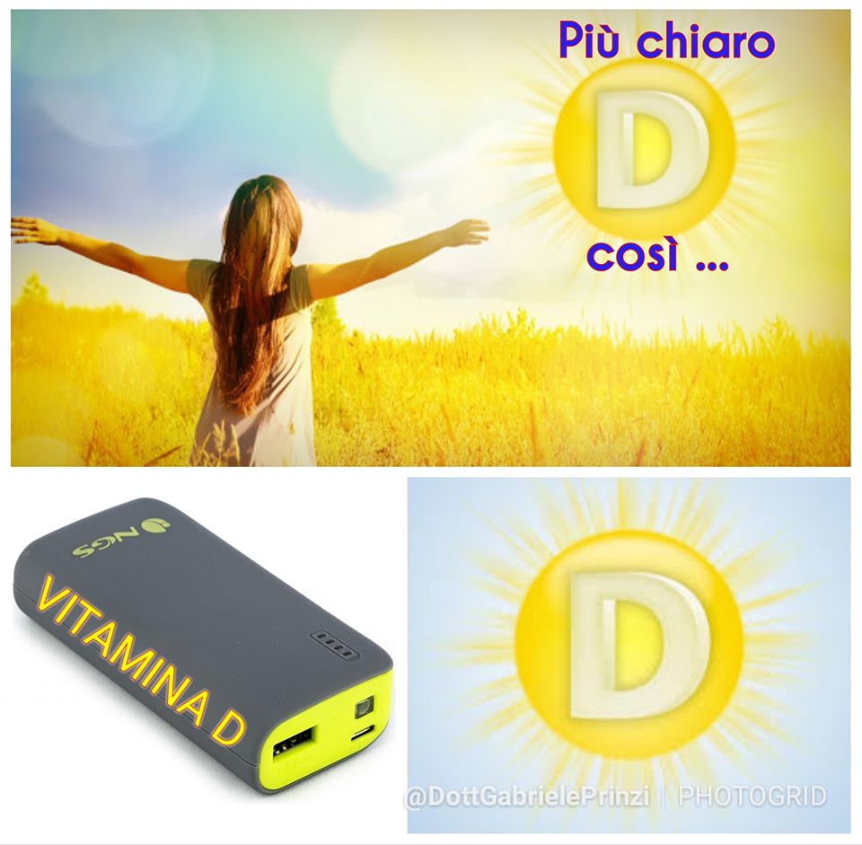 Per chi "se la fa sotto" a prescrivere la vitamina D, ricordo che un "powerbank" per la vitamina D non esiste