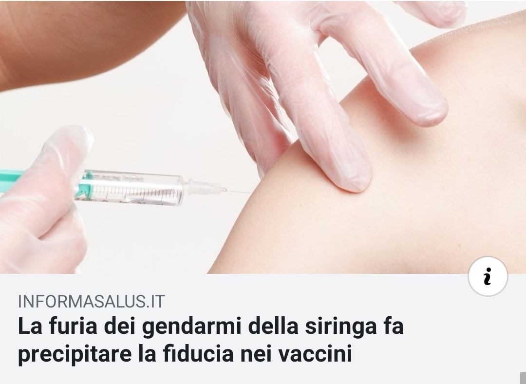 Sfiducia nelle istituzioni sanitarie?