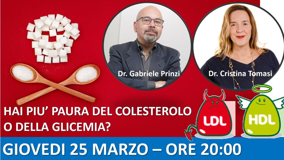 IL COLESTEROLO E IL SUO PESO SULLA SALUTE? E' MENO PERICOLOSO DEL FRUTTOSIO... VIDEO- WEBINAR